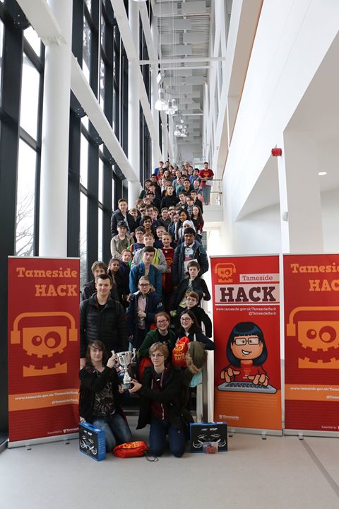 TamesideCollege's tweet photo. An amazing end to #TamesideHack17. Congrats to JuryRiggers the winners and all the geniuses that took part! https://t.co/qT77vMBWqc