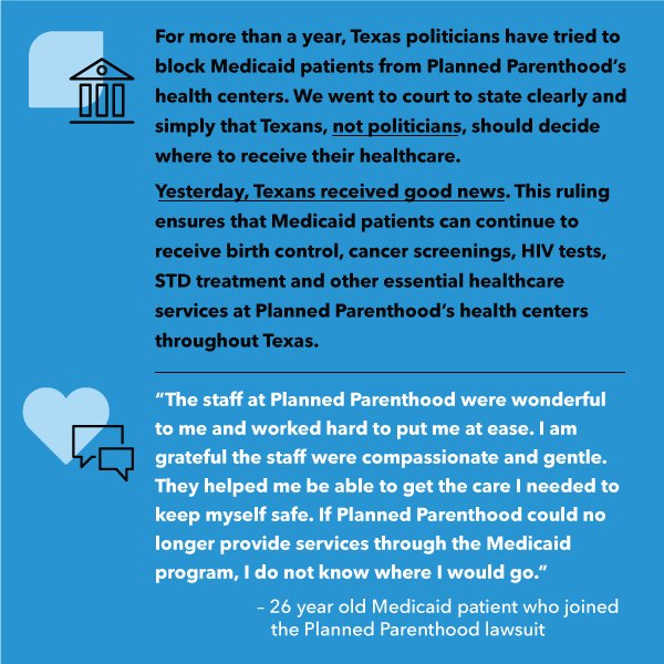 PPGreaterTX's tweet photo. We will never stop fighting for healthcare access for the Texans who count on us. Never.   #StandWithPP #resist https://t.co/MGV7j40ZA7