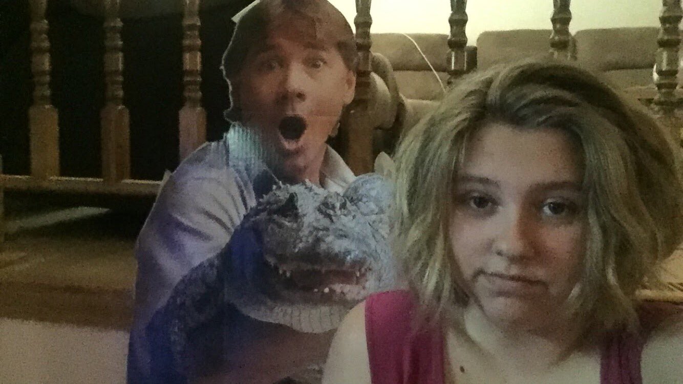 Happy birthday steve irwin! thank you for being the best homecoming date and gifting my house with your presence! 