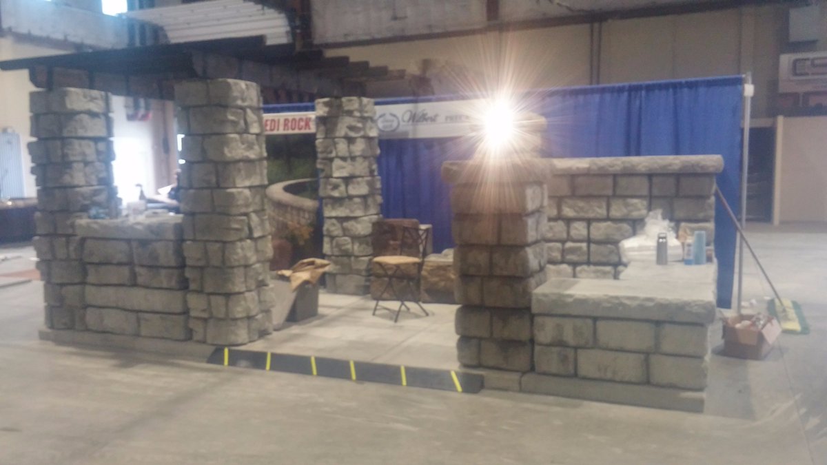 WilbertPrecast's tweet photo. Here is a sneak peak of our Booth for this weekend at the Home &amp; Yard Show! #precast #homeandyard https://t.co/nvx6jZmDy0