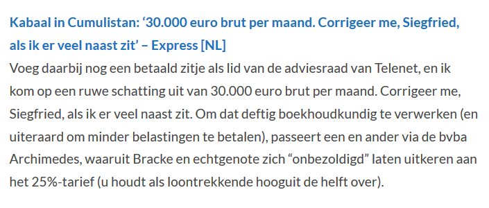 derodekabouter's tweet photo. #bracke gebruikt zijn firma om belastingen te ontduiken ? #nva als voorzitter van het parlement https://t.co/6T9fh1egsE