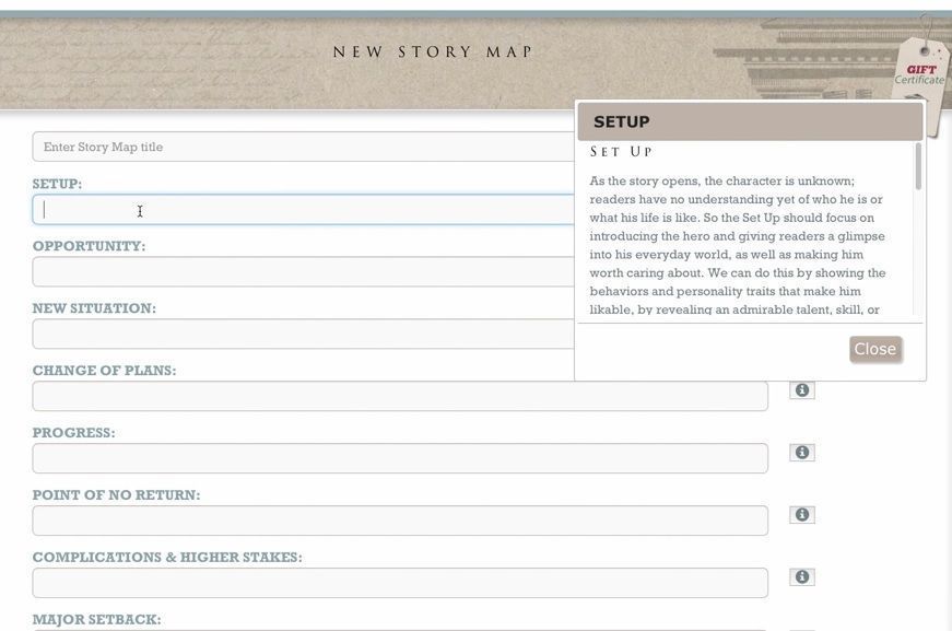 AngelaAckerman's tweet photo. The Story Map Tool leads you through Story Structure planning step-by-step if you need help https://t.co/Dm4WnpPlUX #writing #screenwriting https://t.co/CgZgcmdndn