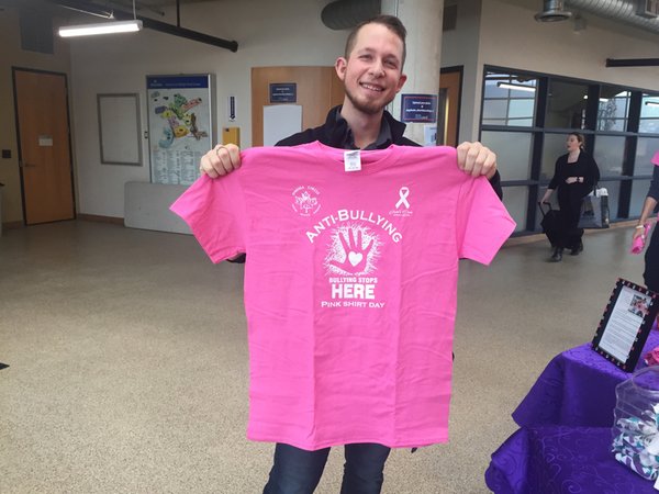 kcoltherd1's tweet photo. Kyle Marko bought his shirt today to show his support 👚#pinkday https://t.co/6431vn4pJv