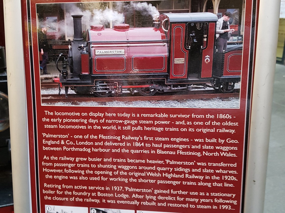 dismithphillips's tweet photo. One of the oldest #steamlocomotives in the world. Great to see the Palmerstone at #kingscross #station @festrail #walesweek #trains #railway https://t.co/HzICLXSoH7