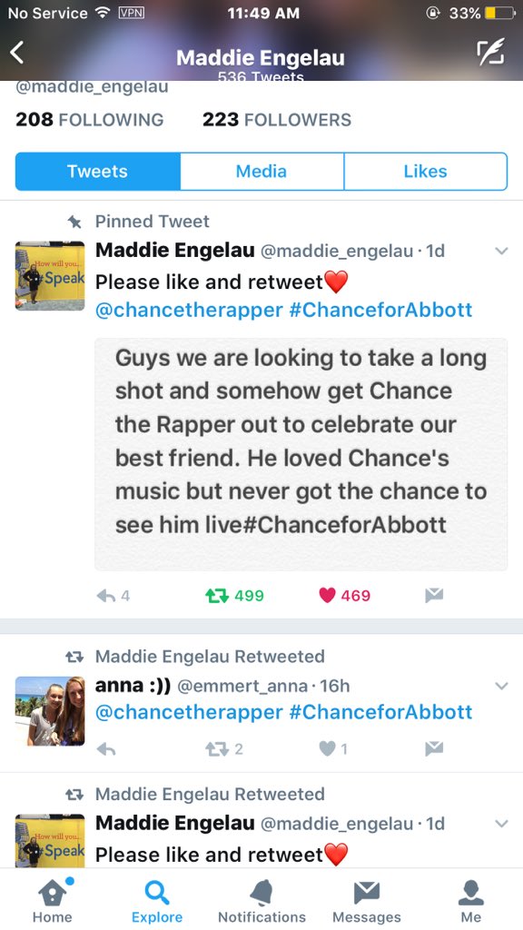 kealy_harris's tweet photo. @chancetherapper #ChanceforAbbott https://t.co/ASPWmNaBw2