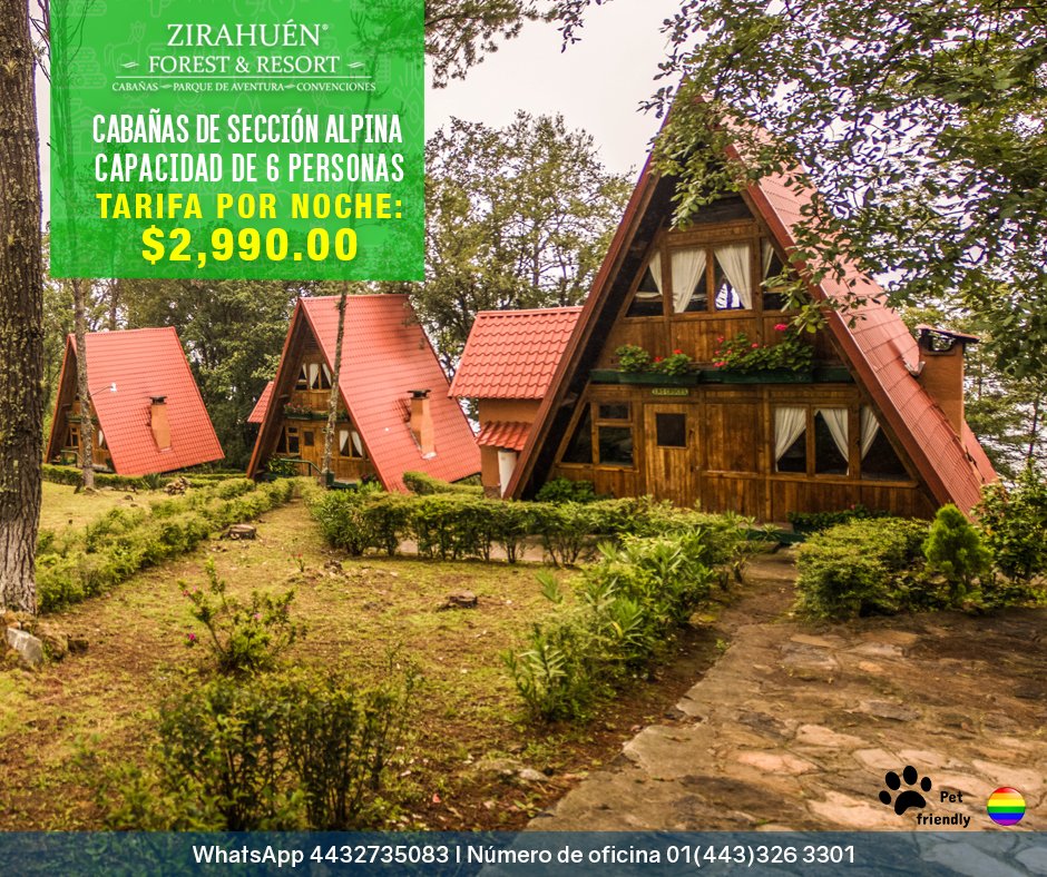 zirahuenforest's tweet photo. Disfruta tu fin de semana saliendo de la ciudad. ¡Te esperamos! :D
Reserva aquí: https://t.co/Ku1n6d2Slr https://t.co/k16fEHj11o
