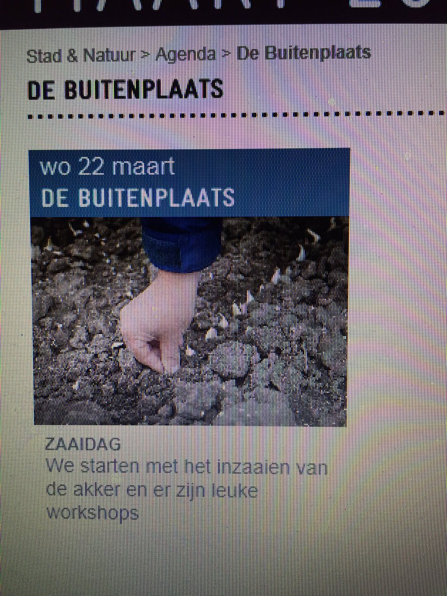 Woensdag 22 maart #zaaidag #workshops <a href="/Stadennatuur/">Stad & Natuur Almere</a> <a href="/PFS_warmoezerij/">warmoerzerij</a> #savethedate <a href="/AsGavontuur/">ASGavontuur</a> @obsspectrum <a href="/DaltonBommel/">BOMMELstein</a> #archtect