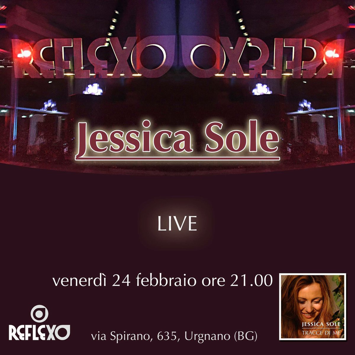 JessicaSoleSun's tweet photo. Nuova data per il mio "tour" nei locali, vi riaspetto al Reflexo di Urgnano (BG) #traccedime #newalbum #newgig https://t.co/CkQ8njhjJP