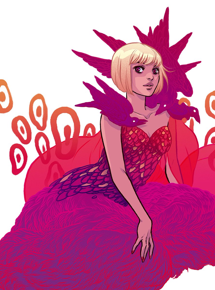 beckycloonan's tweet photo. My cover to Shade the Changing Girl # 7! Issue 6 is out March 1st, so be sure to check it out! Shade is so easy to fall in love with. https://t.co/lIeRXxb11X