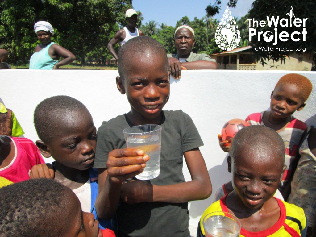 TheWaterProject's tweet photo. Cheers! To another successful completed project, and to many more in the future! https://t.co/8sE4J3jz4Q #SierraLeone #Kenya #Uganda https://t.co/2bk33gdqQn