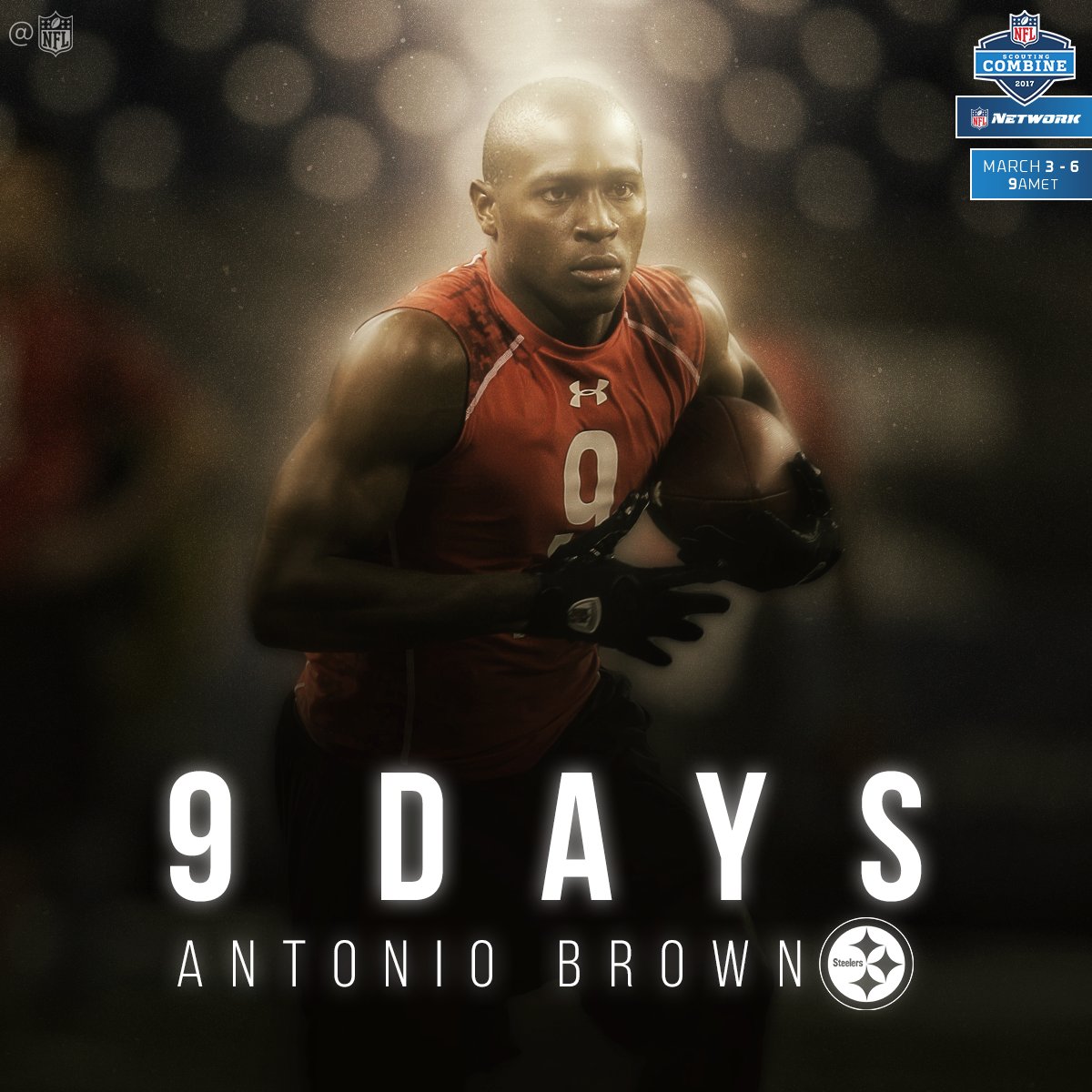 9️⃣ days until the top #NFLDraft prospects have a chance to show out at the #NFLCombine!