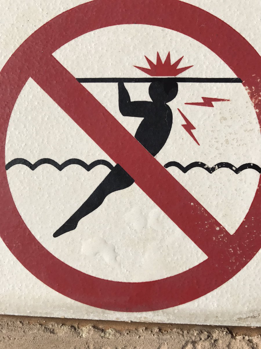No electric rooster men doing pull-ups allowed