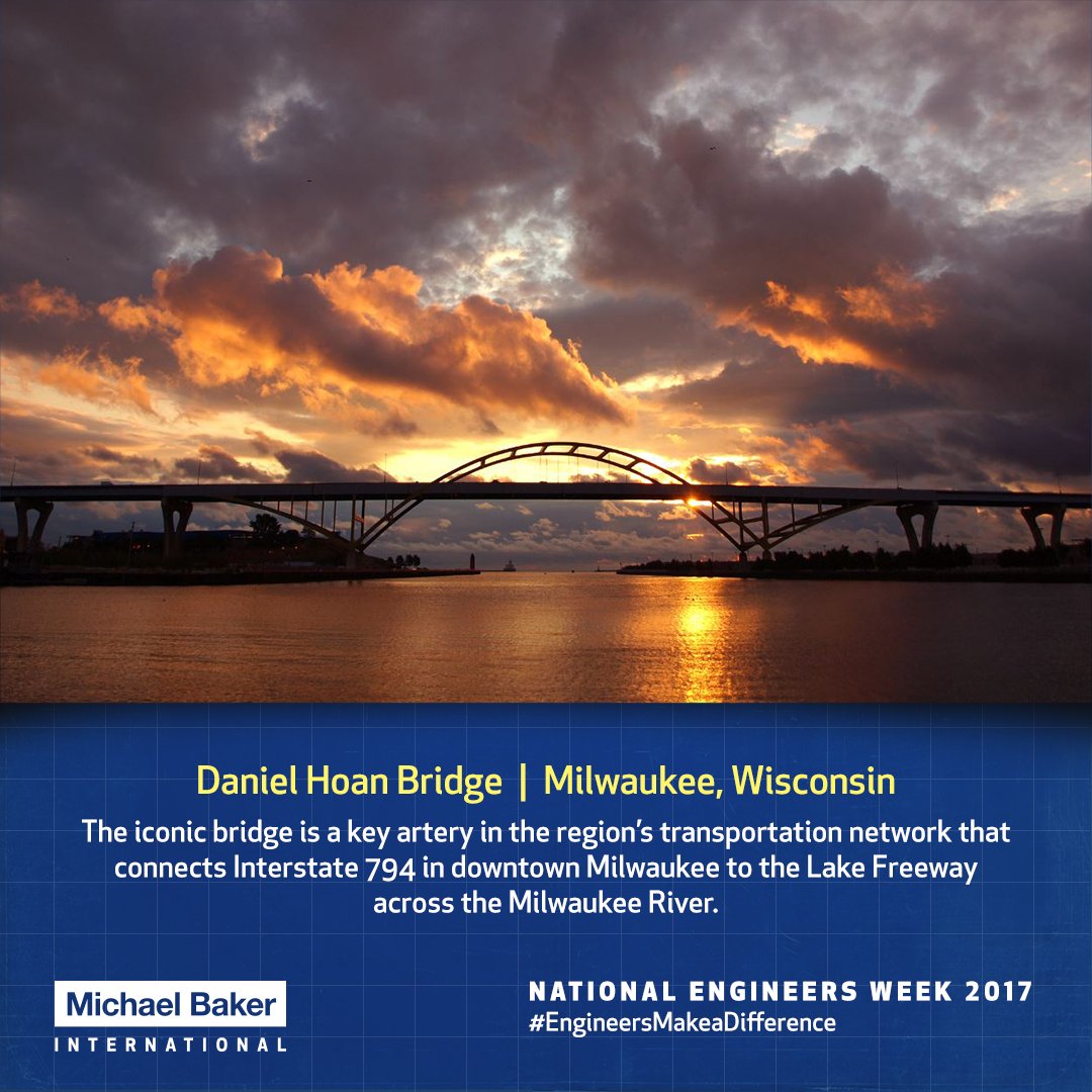 MBakerIntl's tweet photo. The design & rehabilitation of the Hoan Bridge is one of @mbakerintl’s signature projects. #NationalEngineersWeek #EngineersMakeaDifference https://t.co/bNMHsG6cep