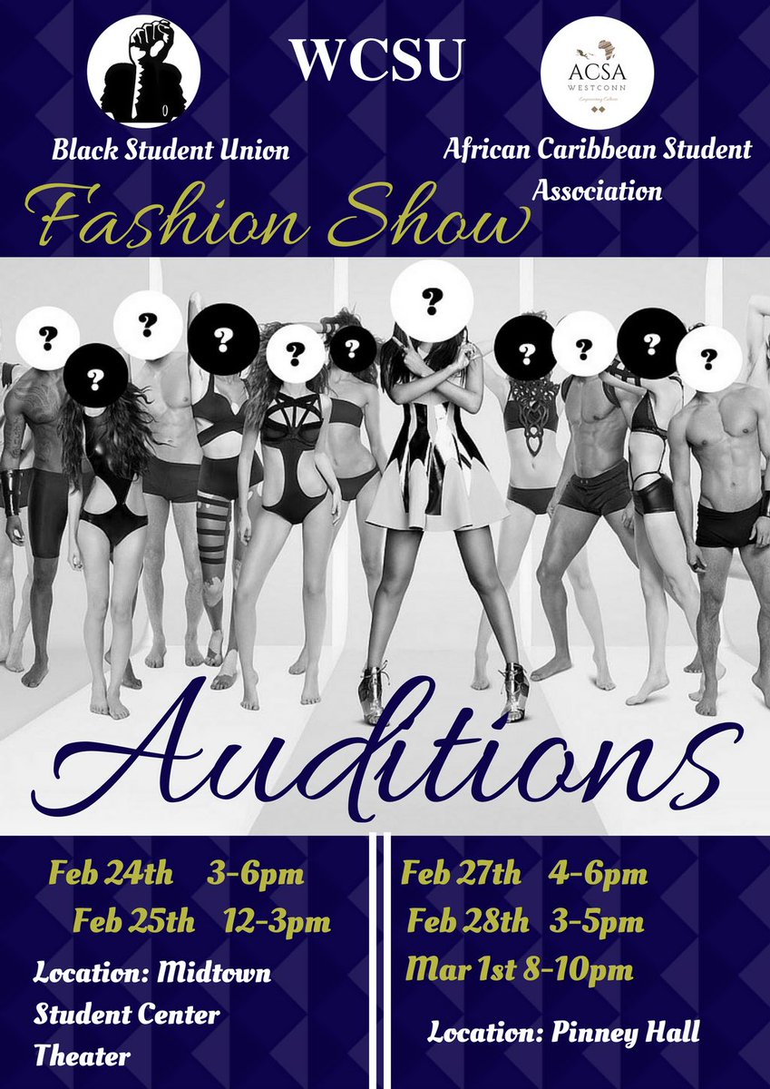 WCSU_BSU's tweet photo. Just two days until auditions begin! https://t.co/PkLgl1ylKo