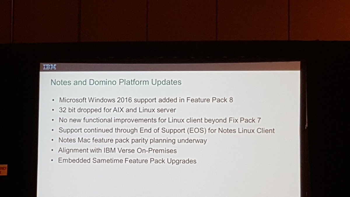 LotusEvangelist's tweet image. Some N/D details moving forward #ibmconnect