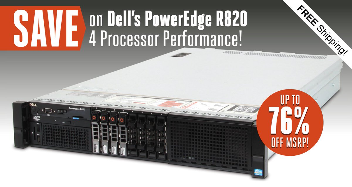 IT_Creations's tweet photo. Looking for a great server? Isn't everybody? How about saving up to 76% off #Dell's #PowerEdge #R820? 3 Configs https://t.co/DGx4wNsWIa https://t.co/K4aembpOm0