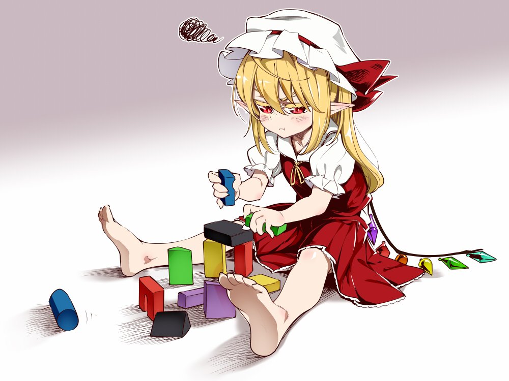 フランドール・スカーレット 「またやり直し 」|あすとらのイラスト