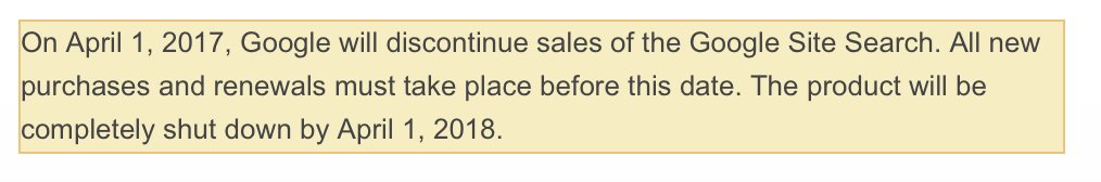 stellarinteract's tweet image. What?? Why?? @google Enterprise Search going away... goo.gl/uCmVKV