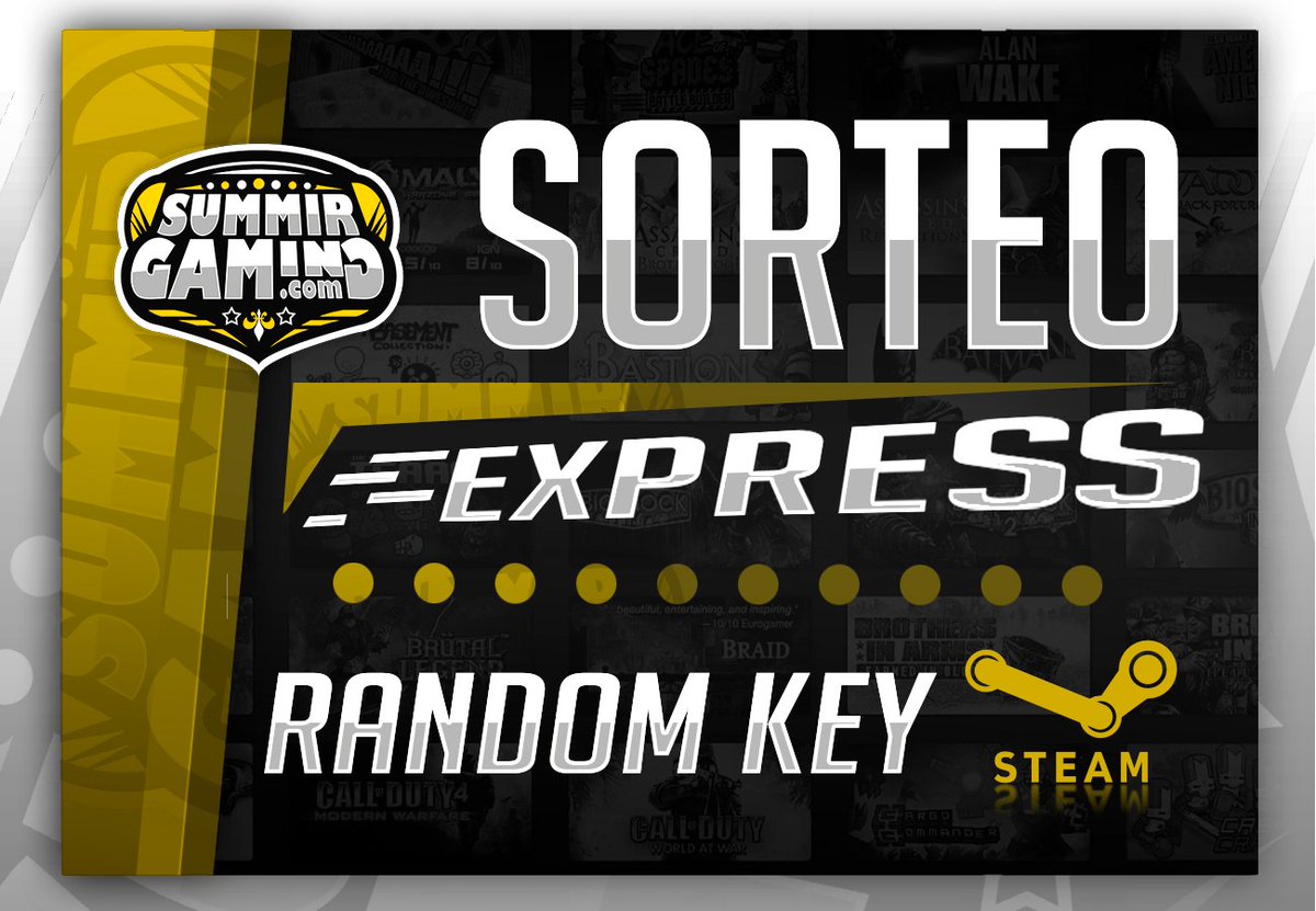 SummirGaming's tweet photo. ⚡️SORTEO EXPRESS💫
🔑Key Random Para Steam

✅Seguir a @SummirGaming 
✅Sub a https://t.co/EOV40fxfRJ 
🔃RT

⏰Duración 1 HORA🐸
🍀Mucha Suerte🍀 https://t.co/8LLKrJBn29