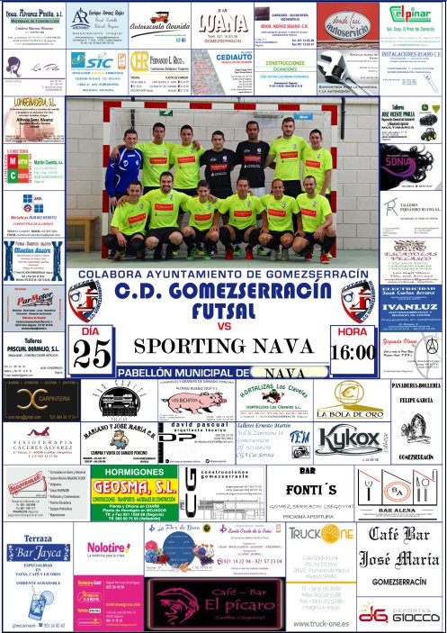Gomezfutsal's tweet photo. JORNADA 15
@SportingNava - @Gomezfutsal 
El sábado a las 16:00 en el Pabellón de Nava de la Asunción

Os esperamos https://t.co/sEjvk1TlED