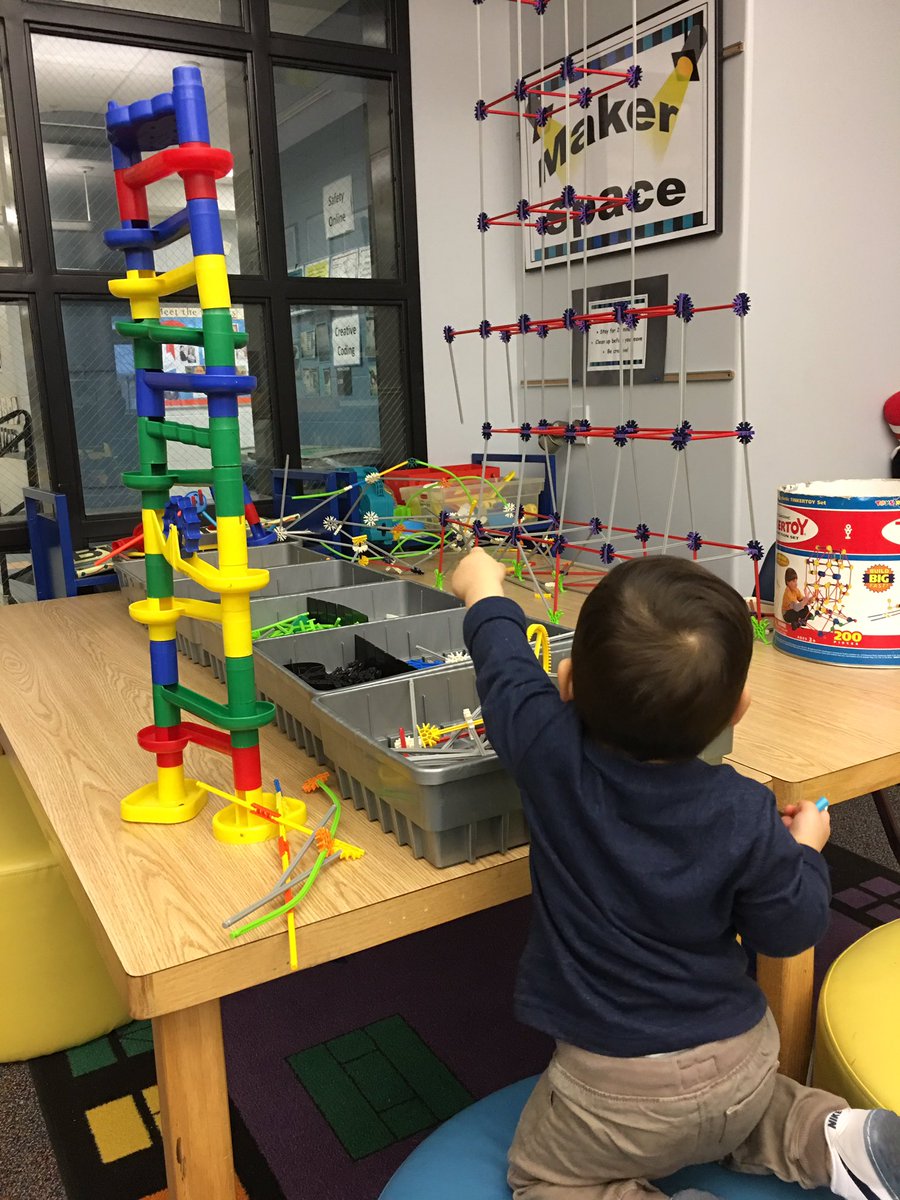 CPHTechnology's tweet photo. Even a 16 month old loves Ocee's Maker Space!    @oceeotters @fcsmeti @hoke @MakersSpace @Makerspaces_com @maker https://t.co/ZGDcDoSd32