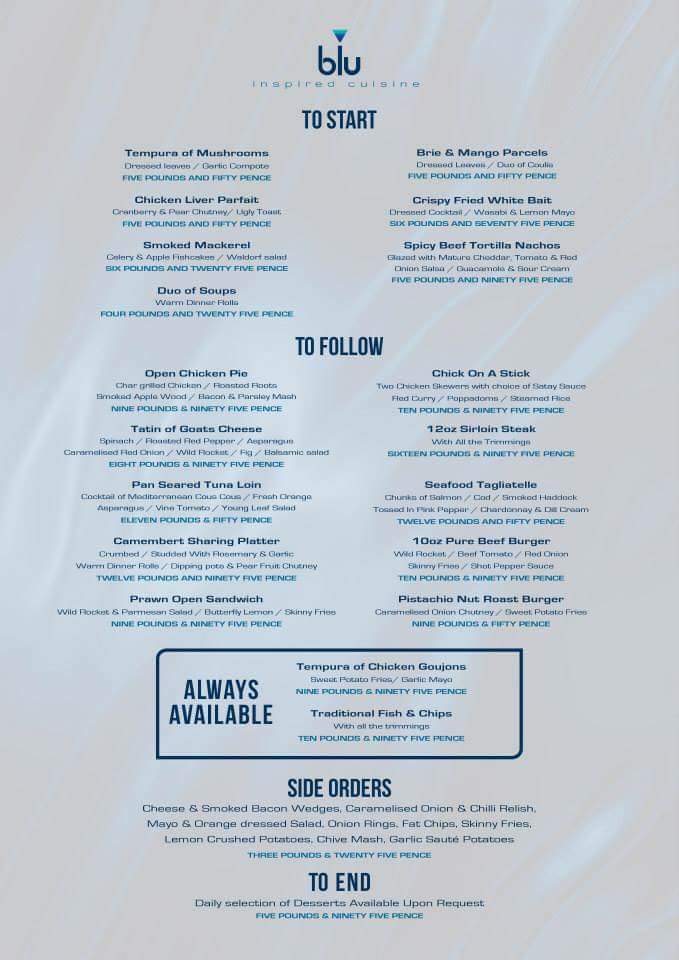 blurestaurant1's tweet photo. Try something new Try Blu @BelfastFoodBlog @Food_NI @goingoutni @lovinbelfast @VisitBelfast @belfastfoodtour @belfastfoodie @BelfastRW https://t.co/piSgTaIplP