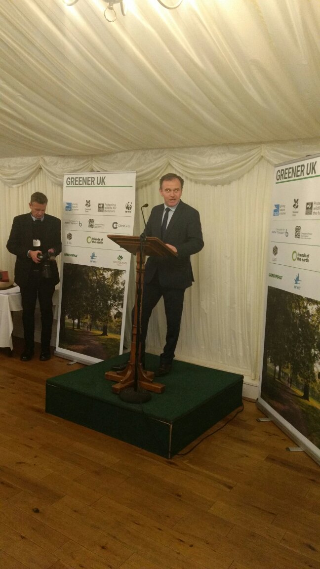 "We want to set conservation measures within our economic exclusion zones" George Eustice at the #greenerUK launch
