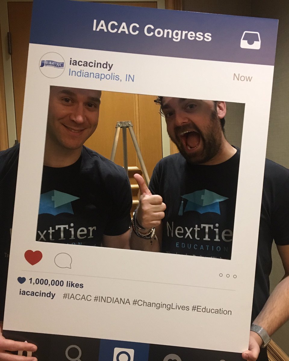 NextTierEdu's tweet photo. Thank you, #IACAC2017 it was fun! Looking forward to #AYearOfChange! See you next time, #Indiana! https://t.co/CFGZtT8J5v