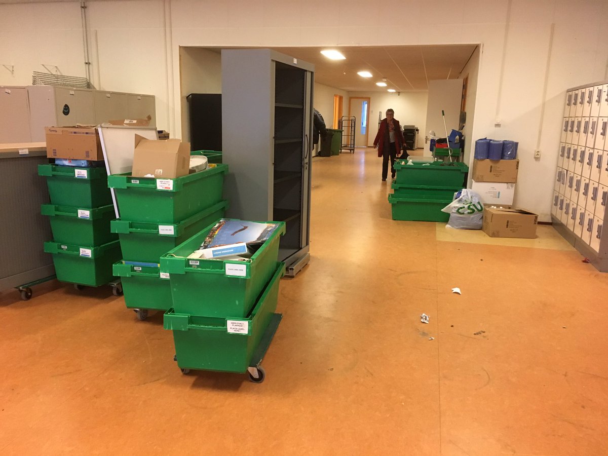 Ondertussen bij de nieuwbouw <a href="/csmelanchthon/">C.S. Melanchthon</a> Business School: verhuizing fase 1 is succesvol verlopen; uitpakken en inrichten begint morgen