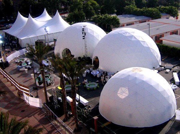 PacificDomes's tweet photo. 36' & 44' domes at a Microsoft-XBox event. #airielphoto #eventdomes #outdooreventtents https://t.co/Dh3Z6zoCuL
