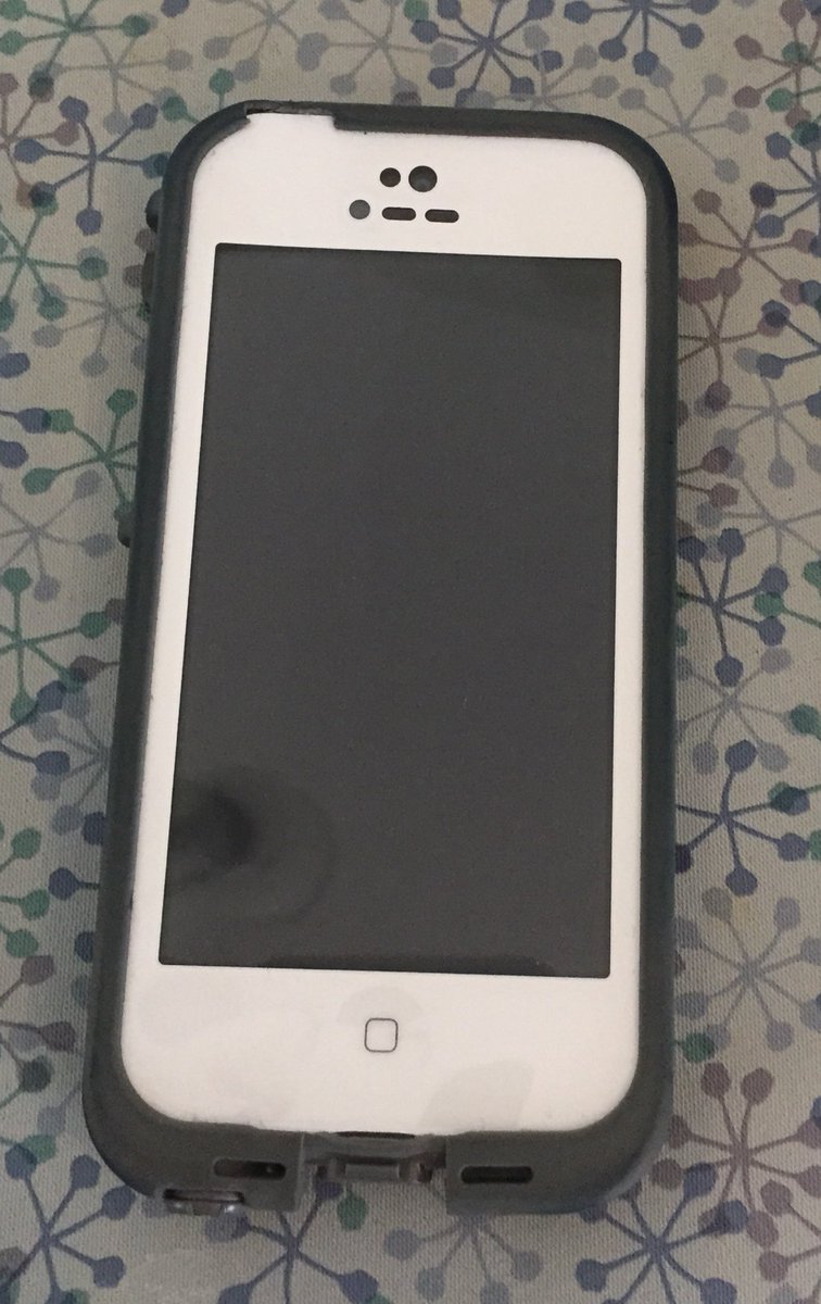 fourbasingers's tweet photo. @LifeProof Dropped phone in a snowbank. Lost. 10 days later found it in wet melting snow. Nibbled by a squirrel! Still works! #bestcaseever https://t.co/O4mAAiTcJk