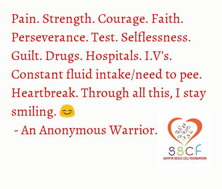 SafiyyaSCF's tweet image. #WhatSickleCellMeanstoMe