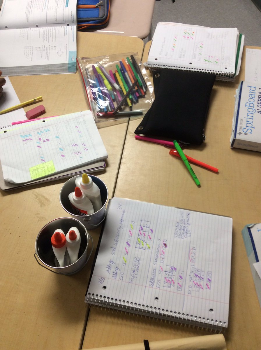 MrsSmithNavo's tweet photo. Algebra students adding and subtracting #polynomials #colorcoding #nmsmath #dentonisdchat @gamckay https://t.co/O8KmE9mCQU