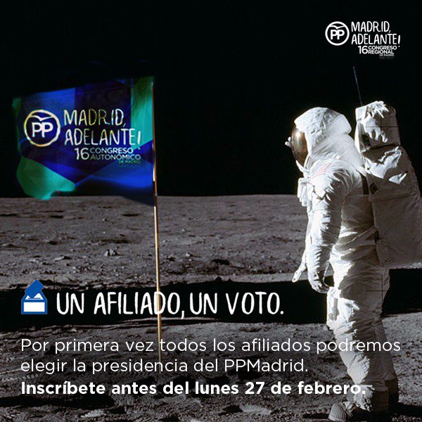 PPSanse's tweet photo. 🔊¿Ya te has inscrito?📝Faltan 5 días para que acabe el plazo📅Todos los afiliados👫elegiremos la presidencia de @ppmadrid👏No olvides apuntarte🙌 https://t.co/pZydBqkj3y