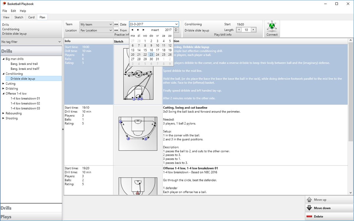 Jessoft's tweet photo. Basketball Playbook 012 for macOS and Windows, the practice planning tab:
https://t.co/MzxaFWAnan
#XsOs #BasketballPlaybook #macOS #Windows https://t.co/CvrFWpt0iw