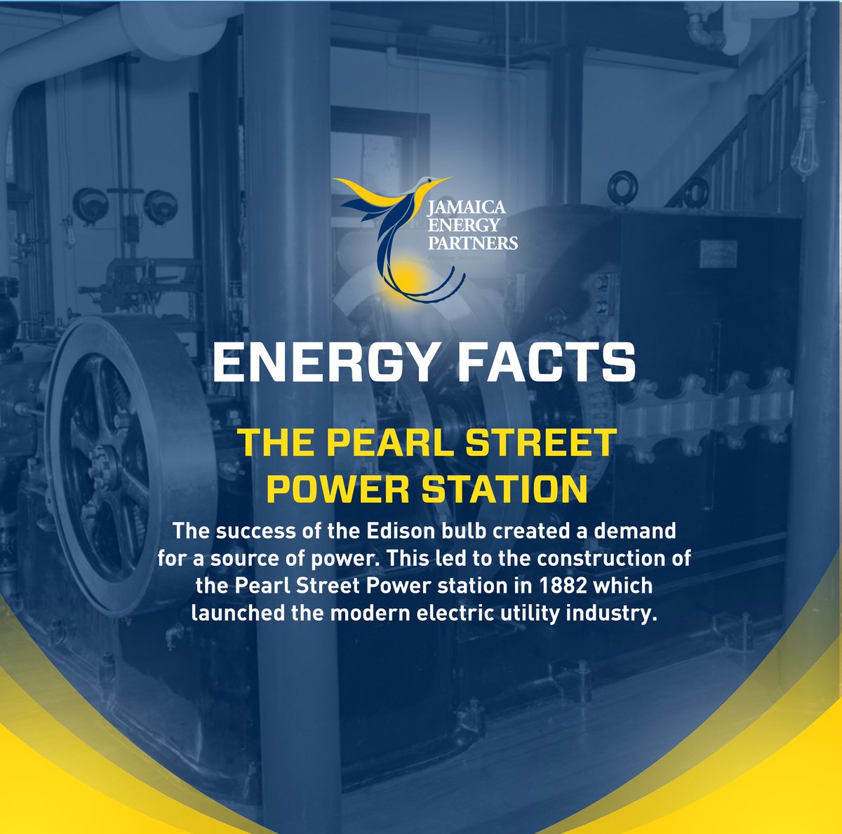 jamenergyp's tweet photo. Energy facts anyone?

#JamaicaEnergyPartners #PoweringABrighterFuture #EnergyFacts #EdisonBulb https://t.co/FjIZq6QOTQ