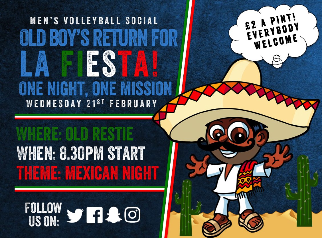 Tonight! We welcome back Old Boys <a href="/paolomarchese12/">paolo marchese</a> and <a href="/GlennTurner93/">Glenn Turner</a> to run the evening... 

Yeah, we're not gonna be in a good state! 🍻
