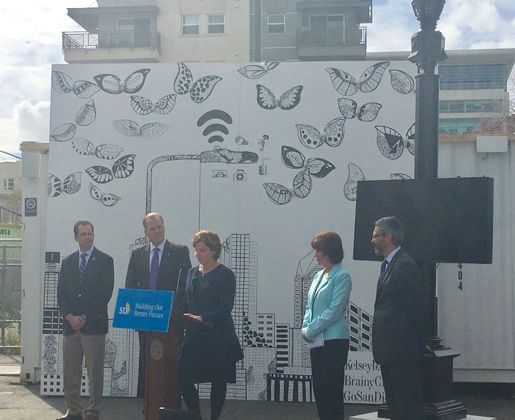 Announcing the largest Smart City IoT platform in the world! <a href="/mtsylvester/">Maryrose Sylvester</a> &amp; <a href="/CityofSanDiego/">City of San Diego</a> share our bright future.