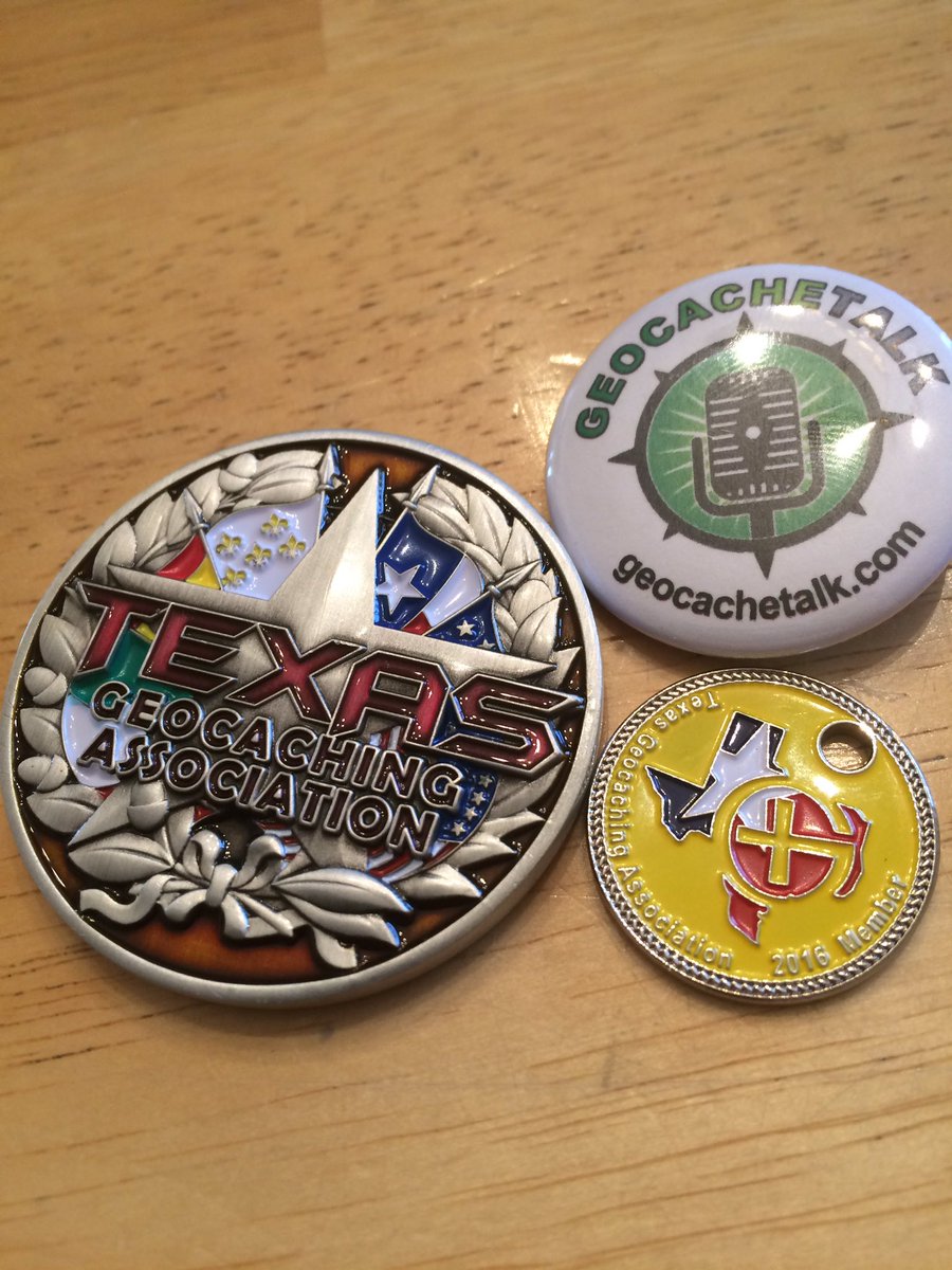 Geocachetalk's tweet photo. Find out Sunday 8pmCST about the Texas Mega and win this prize pack RT for a chance to win it #texasmega #geocaching https://t.co/6lgbEPgBAm https://t.co/DPCURnYPAi
