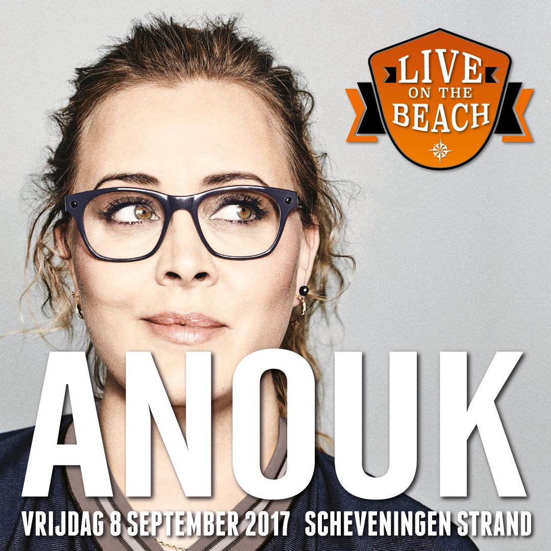 strandconcerten's tweet photo. Vrijdag 8 september @Anouk - Live on the Beach! @Scheveningen__ 
Kaartverkoop start morgen om 10.00 uur. https://t.co/C4IZgCWePz https://t.co/25cJ6oFvOz