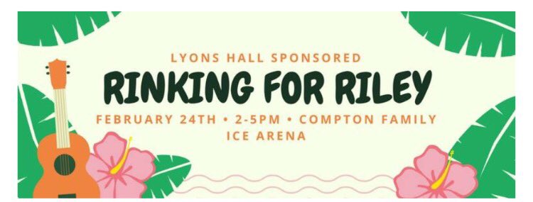 Spread the word!! Rinking for Riley this Friday!