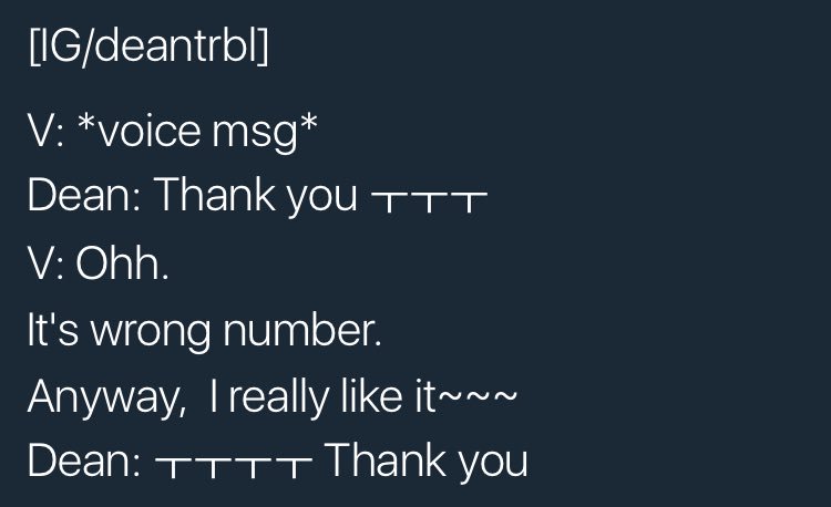 deantrble's tweet photo. dean's ig story trans via daily_namjoon https://t.co/Sia9x2jCrL