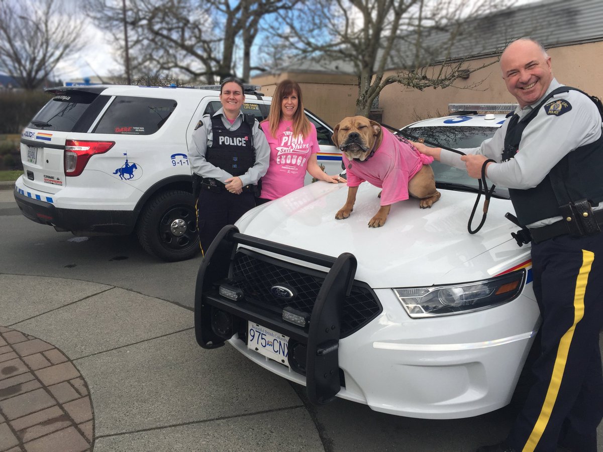 WestshoreRCMP's tweet photo. Together, we stand against #bullying and support #PinkShirtDay! https://t.co/iMhVS22ogr