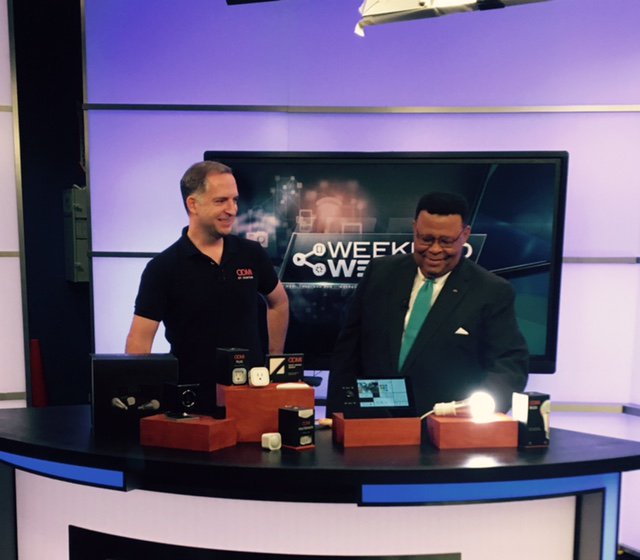 OomiHome's tweet photo. Our VP @ColinPMarshall at @nbcchicago filming #WeekendWeb w/ @artnorman &amp; @Charlienews. Thanks for having us! Can't wait to see the segment! https://t.co/dvAlwN7ZwL