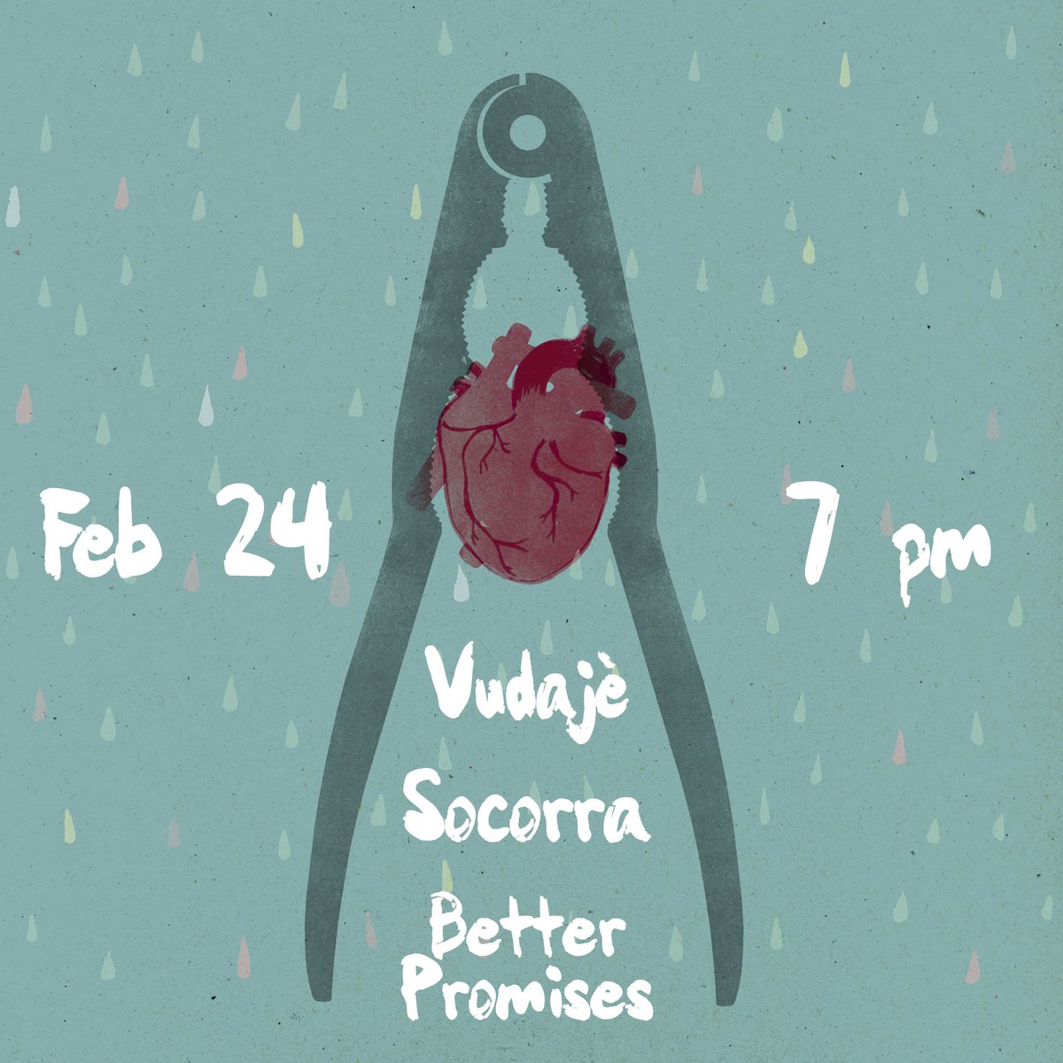 BarbRocks's tweet photo. FRIDAY: One Roof Sessions #2 House Show with @vudajeofficial @socorramusic #betterpromises! RSVP: https://t.co/H34v1DCTwv All-Ages FREE https://t.co/ikBAgDHnG7