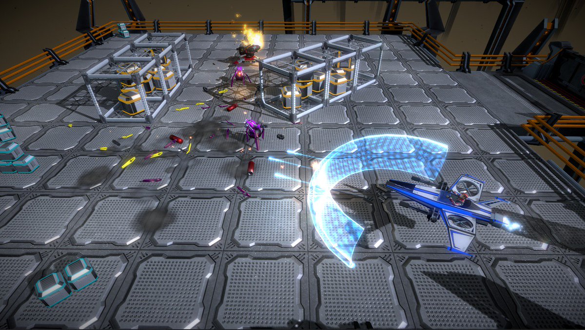 Destroyed robots pieces and some new level variety #indiedev #indiedevhour #gamedev #unity3d