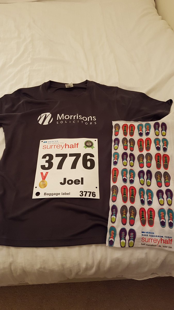 JoelGocool's tweet photo. Looks like I can't back out now. 2 weeks until @surreyhalf #HalfMarathon  @MorrLaw https://t.co/zo8dzVHuog