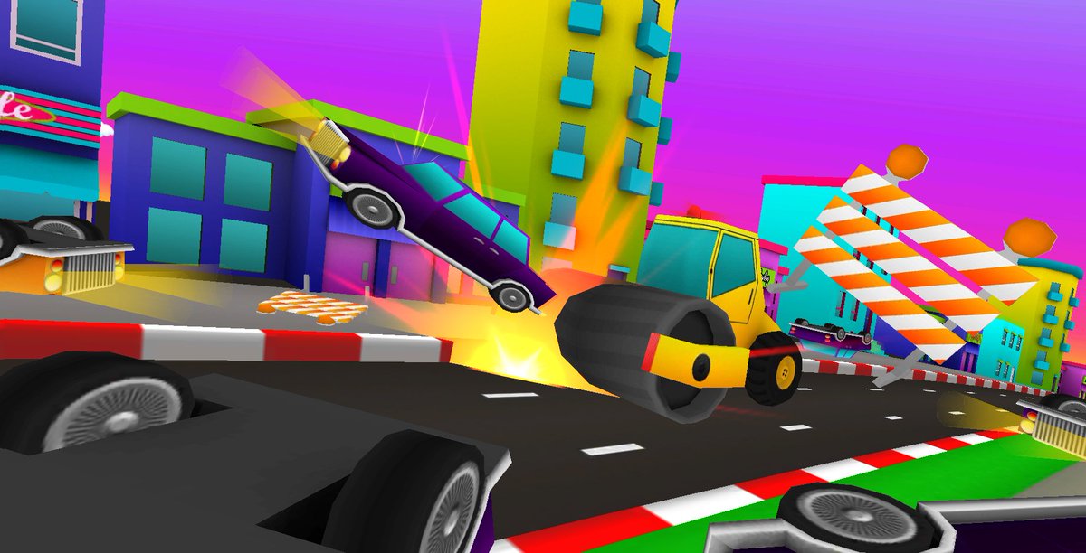 Mayhem in the streets! Get out of the way! #indiedev #gamedev #mobilegame #unity3d #gaming #indiegame #game #blender #indiedevhour