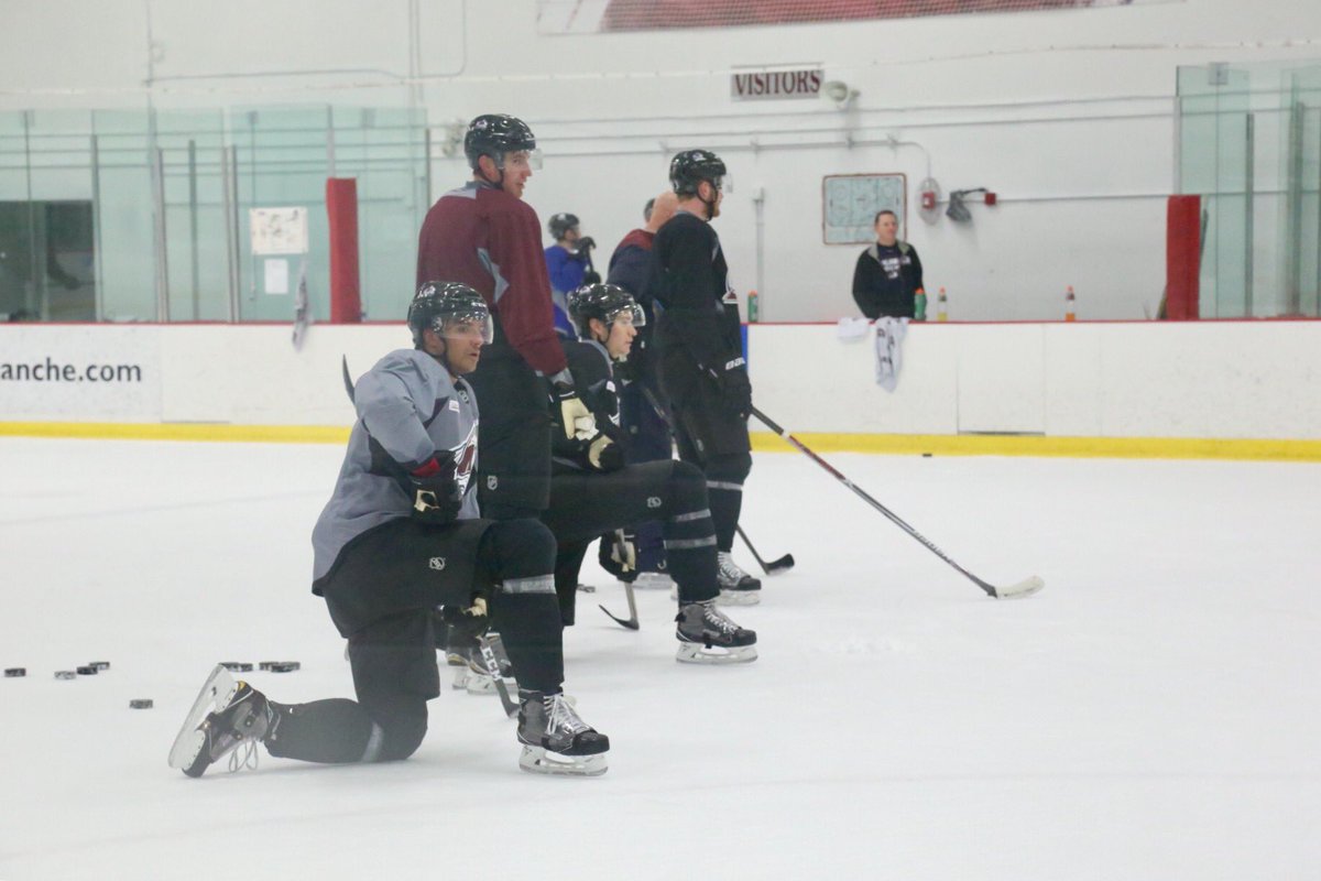 Sneaking in some post-practice work before the plane takes off...  #GoAvsGo https://t.co/1PtuYlFmQE