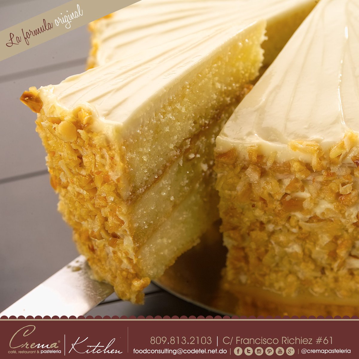 cremapasteleria's tweet photo. #MapleTurron un postre rico y lleno de sabor por todos lados... ven por el a #CremaPasteleria #LaRomana #Bizcocho #Enterio #Porcionado https://t.co/U14FHr7qAU